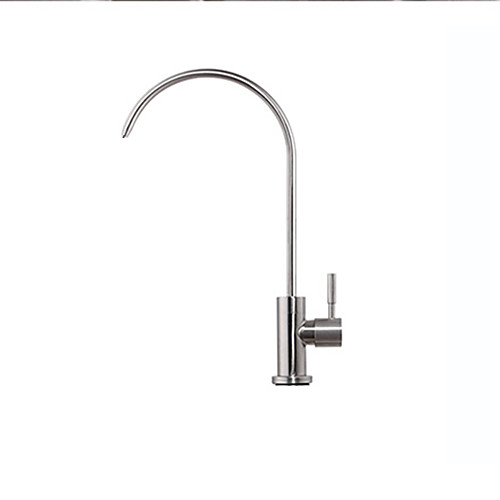 Kitchen faucet - Single Handle One Hole Brushed Steel Tall / High Arc / Purified water Other Contemporary Kitchen Taps
Kitchen faucet - Single Handle One Hole Brushed Steel Tall / High Arc / Purified water Other Contemporary Kitchen Taps