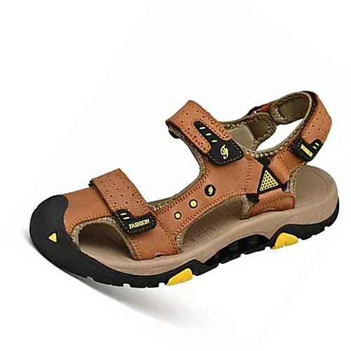 Муж. Комфортная обувь Кожа / Полиуретан Лето На каждый день Сандалии Нескользкий Контрастных цветов Черный / Коричневый
Муж. Комфортная обувь Кожа / Полиуретан Лето На каждый день Сандалии Нескользкий Контрастных цветов Черный / Коричневый