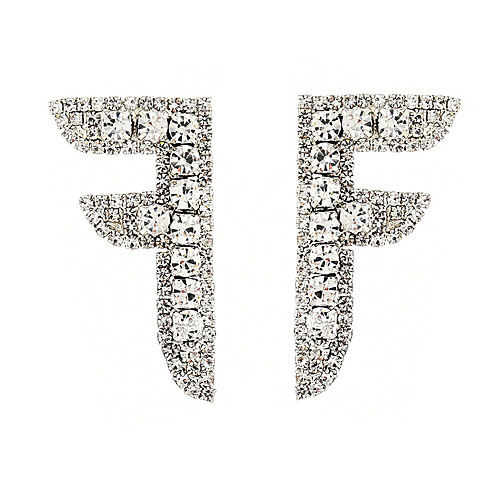 Women's Cubic Zirconia Stud Earrings Earrings Letter European Trendy Fashion Modern Initial Earrings Jewelry Silver For Daily Street Work Club Bar 1 Pair
Women's Cubic Zirconia Stud Earrings Earrings Letter European Trendy Fashion Modern Initial Earrings Jewelry Silver For Daily Street Work Club Bar 1 Pair