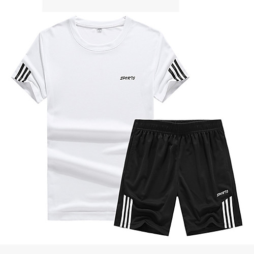 Men's 2-Piece Activewear Set Workout Outfits Compression Suit 2pcs Running Basketball Fitness Breathable Quick Dry Soft Sportswear Plus Size Clothing Suit Short Sleeve Activewear Micro-elastic Loose
Men's 2-Piece Activewear Set Workout Outfits Compression Suit 2pcs Running Basketball Fitness Breathable Quick Dry Soft Sportswear Plus Size Clothing Suit Short Sleeve Activewear Micro-elastic Loose