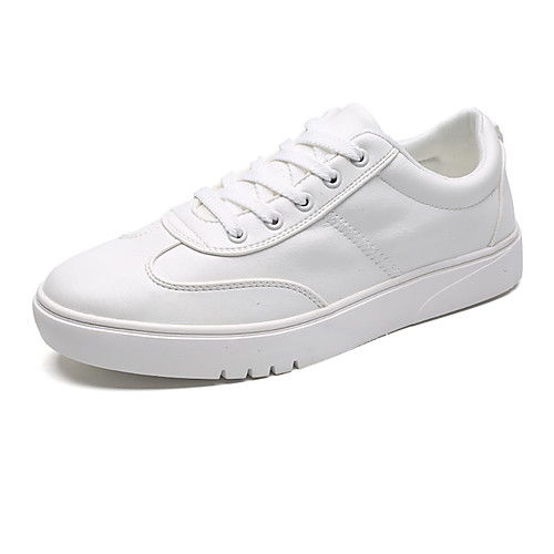 Муж. Комфортная обувь Полиуретан Весна На каждый день Кеды Дышащий Белый / Черный
Муж. Комфортная обувь Полиуретан Весна На каждый день Кеды Дышащий Белый / Черный