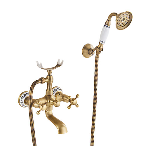 Смеситель для ванны Старая латунь На стену Керамический клапан Bath Shower Mixer Taps
Смеситель для ванны Старая латунь На стену Керамический клапан Bath Shower Mixer Taps