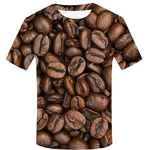 Men's Event / Party Casual Street chic / Exaggerated Plus Size Cotton T-shirt - Geometric / 3D / Graphic Print Round Neck Brown / Short Sleeve
Men's Event / Party Casual Street chic / Exaggerated Plus Size Cotton T-shirt - Geometric / 3D / Graphic Print Round Neck Brown / Short Sleeve