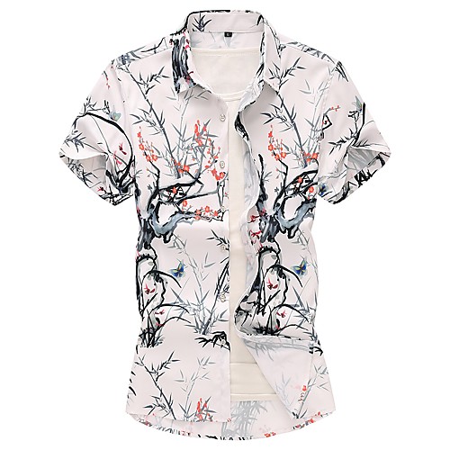 Муж. Рубашка Цветочный принт Синий XXXXL 
Муж. Рубашка Цветочный принт Синий XXXXL