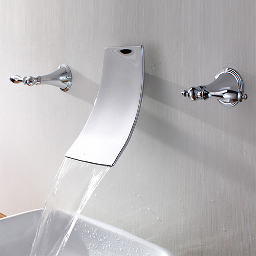 Ванная раковина кран - Водопад Хром На стену Две ручки три отверстияBath Taps
Ванная раковина кран - Водопад Хром На стену Две ручки три отверстияBath Taps