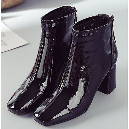 Жен. Лакированная кожа Наступила зима Ботинки На толстом каблуке Ботинки Черный
Жен. Лакированная кожа Наступила зима Ботинки На толстом каблуке Ботинки Черный