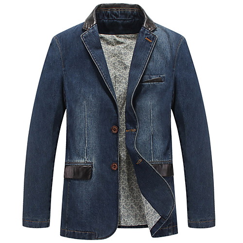 Муж. Блейзер, Однотонный Лацкан с тупым углом Полиэстер Синий / Светло-синий XXL / XXXL / XXXXL
Муж. Блейзер, Однотонный Лацкан с тупым углом Полиэстер Синий / Светло-синий XXL / XXXL / XXXXL