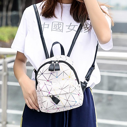 Жен. Молнии рюкзак Большая вместимость PU Черный / Розовый / Серебряный
Жен. Молнии рюкзак Большая вместимость PU Черный / Розовый / Серебряный