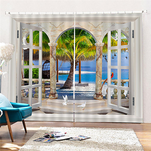 3D Digital Printing Nature Inspired Privacy Two Panels Polyester Curtain For Outdoor / Living Room Waterproof Dust-proof Decorative High-quality Curtains
3D Digital Printing Nature Inspired Privacy Two Panels Polyester Curtain For Outdoor / Living Room Waterproof Dust-proof Decorative High-quality Curtains