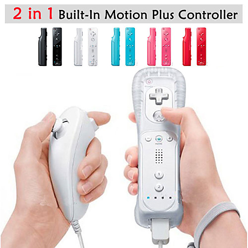 

Wireless Game Controller For Wii U / Wii , Wii MotionPlus Game Controller Metal / ABS 1 pcs unit