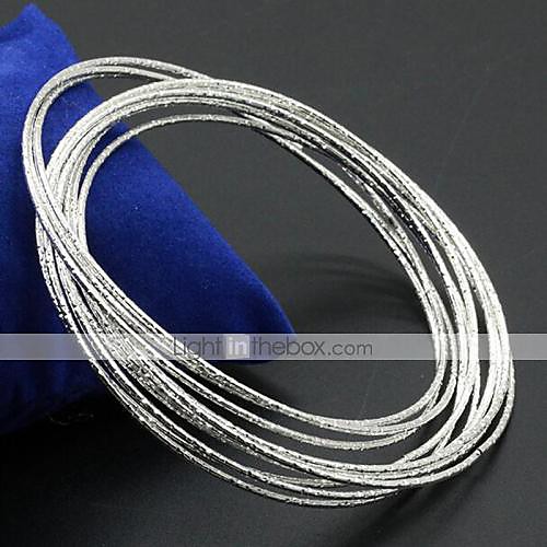 10pcs Women's Classic Precious Sweet Fashion Silver Plated Bracelet Jewelry Silver For Daily Work
10pcs Women's Classic Precious Sweet Fashion Silver Plated Bracelet Jewelry Silver For Daily Work