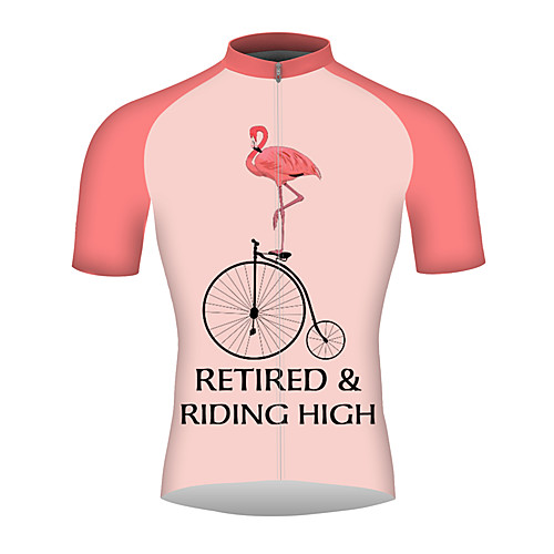 21Grams Flamingo Men's Short Sleeve Cycling Jersey - Pink Bike Jersey Top Breathable Quick Dry Reflective Strips Sports 100% Polyester Mountain Bike MTB Road Bike Cycling Clothing Apparel / Triathlon
21Grams Flamingo Men's Short Sleeve Cycling Jersey - Pink Bike Jersey Top Breathable Quick Dry Reflective Strips Sports 100% Polyester Mountain Bike MTB Road Bike Cycling Clothing Apparel / Triathlon
