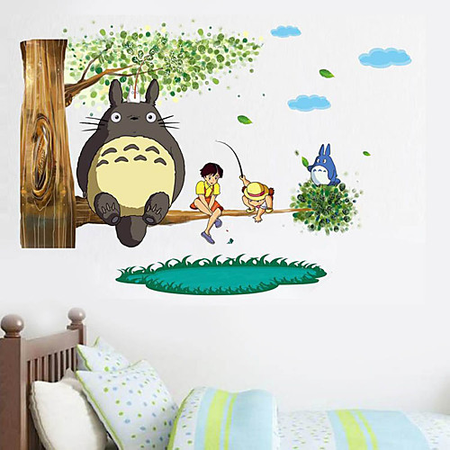 

Animals / Fairies Wall Stickers Plane Wall Stickers / Animal Wall Stickers Decorative Wall Stickers, PVC Home Decoration Wall Decal Wall Decoration 1pc / Removable