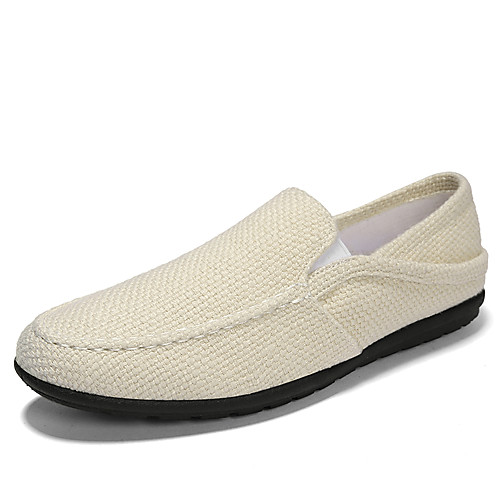 Men's Canvas / Linen Summer Casual Loafers & Slip-Ons Walking Shoes Breathable White / Black / Beige
Men's Canvas / Linen Summer Casual Loafers & Slip-Ons Walking Shoes Breathable White / Black / Beige