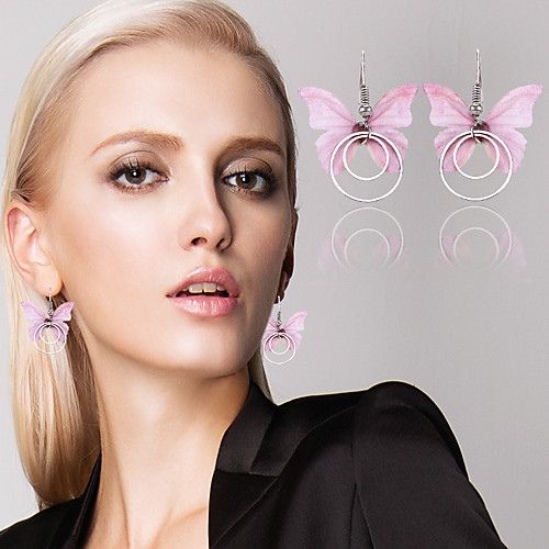 Women's Drop Earrings Long Butterfly Dangling Sweet Earrings Jewelry Pink For Christmas Daily Street Holiday Festival 2pcs
Women's Drop Earrings Long Butterfly Dangling Sweet Earrings Jewelry Pink For Christmas Daily Street Holiday Festival 2pcs