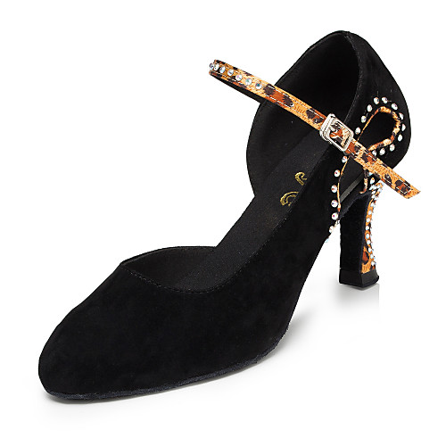 Women's Modern Shoes / Ballroom Shoes Nylon Ankle Strap Heel Rhinestone Flared Heel Customizable Dance Shoes Black / Performance
Women's Modern Shoes / Ballroom Shoes Nylon Ankle Strap Heel Rhinestone Flared Heel Customizable Dance Shoes Black / Performance