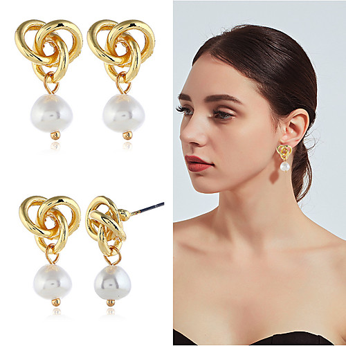 Women's Drop Earrings Earrings Crossover European Trendy Fashion Modern Pearl Earrings Jewelry Gold For Party Gift Work Festival 1 Pair
Women's Drop Earrings Earrings Crossover European Trendy Fashion Modern Pearl Earrings Jewelry Gold For Party Gift Work Festival 1 Pair