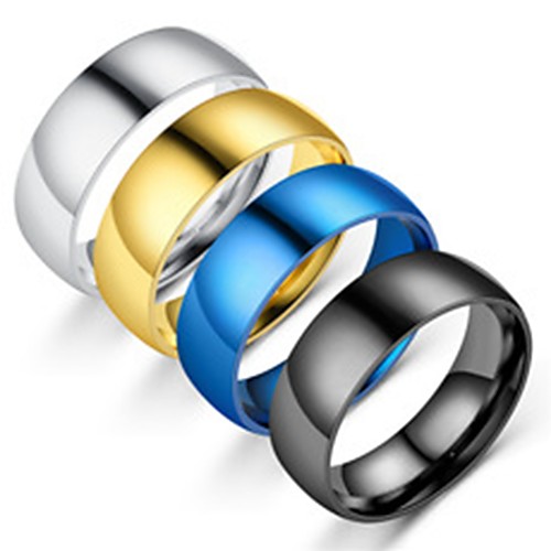 Men's Band Ring Ring Tail Ring 1pc Black Silver Blue Stainless Steel Titanium Steel Circular Basic Fashion Party Gift Jewelry Cool Lovely
Men's Band Ring Ring Tail Ring 1pc Black Silver Blue Stainless Steel Titanium Steel Circular Basic Fashion Party Gift Jewelry Cool Lovely