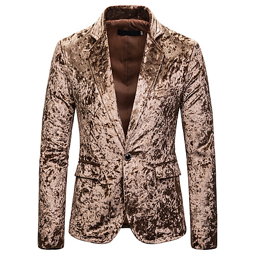 Men's EU / US Size Blazer, Color Block Notch Lapel Polyester Red / Camel / Khaki
Men's EU / US Size Blazer, Color Block Notch Lapel Polyester Red / Camel / Khaki