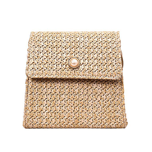 Women's Pearls Straw Crossbody Bag Solid Color Black / Beige / Khaki / Fall & Winter
Women's Pearls Straw Crossbody Bag Solid Color Black / Beige / Khaki / Fall & Winter
