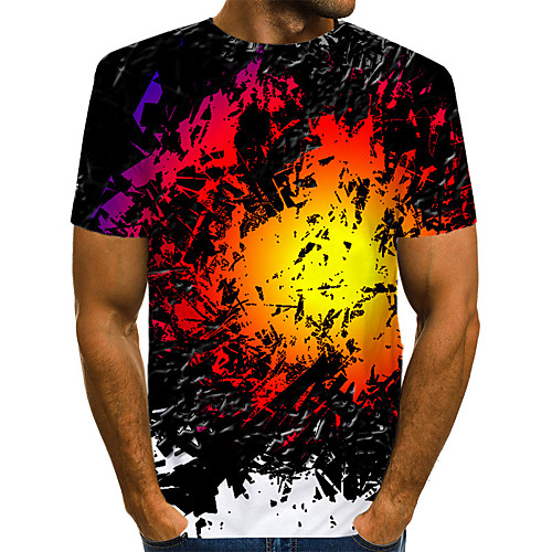 Men's Daily Going out Street chic / Exaggerated T-shirt - Geometric / 3D / Graphic Pleated / Print Rainbow
Men's Daily Going out Street chic / Exaggerated T-shirt - Geometric / 3D / Graphic Pleated / Print Rainbow