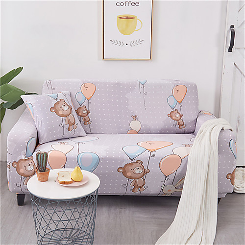 Cartoon Bear Print Dustproof All-powerful Slipcovers Stretch Sofa Cover Super Soft Fabric Couch Cover with One Free Pillow Case
Cartoon Bear Print Dustproof All-powerful Slipcovers Stretch Sofa Cover Super Soft Fabric Couch Cover with One Free Pillow Case