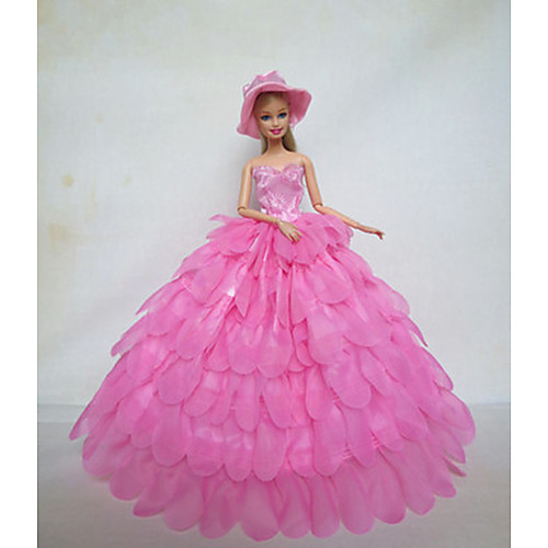 Doll Dress Party / Evening For Barbiedoll Satin / Tulle Lace Satin Dress For Girl's Doll Toy
Doll Dress Party / Evening For Barbiedoll Satin / Tulle Lace Satin Dress For Girl's Doll Toy