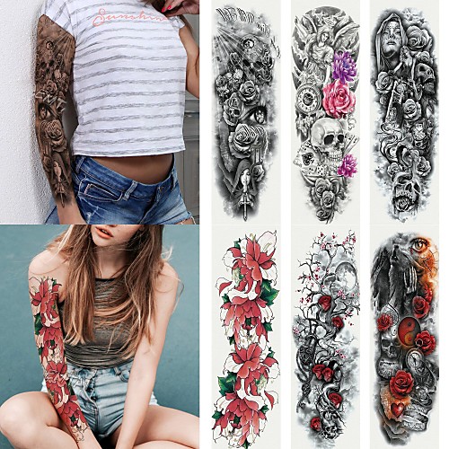 6 pcs Temporary Tattoos Eco-friendly / Disposable Body / brachium / Back Card Paper
6 pcs Temporary Tattoos Eco-friendly / Disposable Body / brachium / Back Card Paper