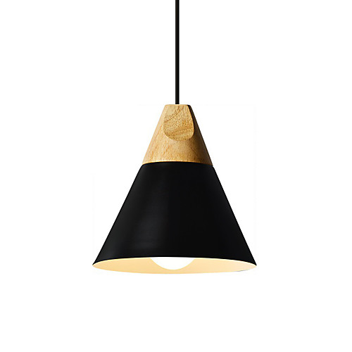 

нордический стиль деревянный подвесной светильник простота современный металлический оттенок гостиная столовая спальня подвесной светильник