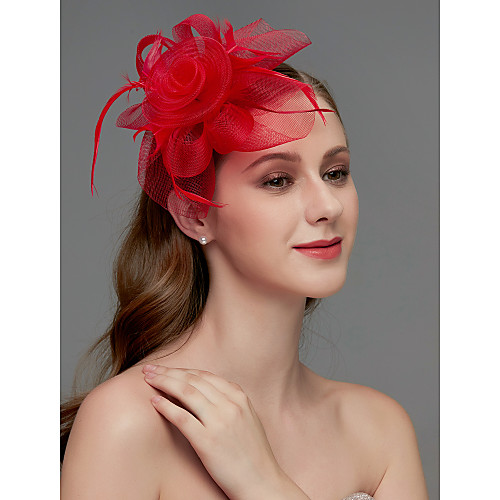 Net Fascinators / Headdress / Headpiece with Feather / Flower / Trim 1 Piece Wedding / Special Occasion Headpiece
Net Fascinators / Headdress / Headpiece with Feather / Flower / Trim 1 Piece Wedding / Special Occasion Headpiece