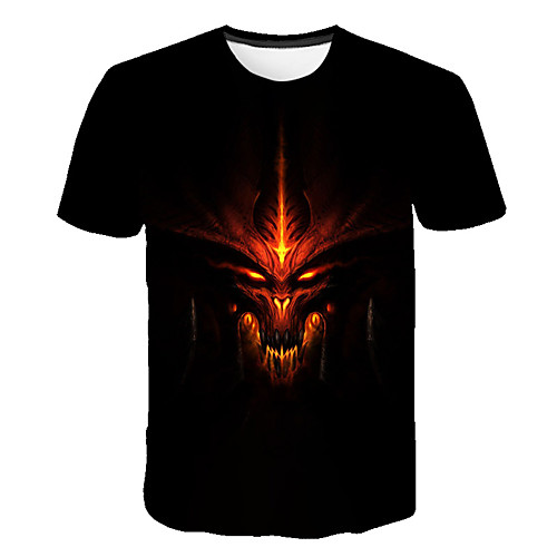Men's Daily Sports Street chic / Exaggerated T-shirt - Color Block / 3D / Skull Print Black
Men's Daily Sports Street chic / Exaggerated T-shirt - Color Block / 3D / Skull Print Black