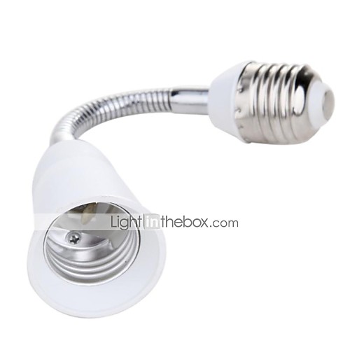 

E27 20см светодиодная лампа освещения удлинитель держатель гибкий удлинитель адаптер конвертер белый кабель фары