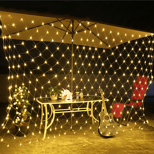 

KWB 3x2m струнные светильники 200 светодиодов теплый белый / RGB / белый Хэллоуин / рождественская вечеринка / декоративные / градиент цвета 220-240 v 1 комплект