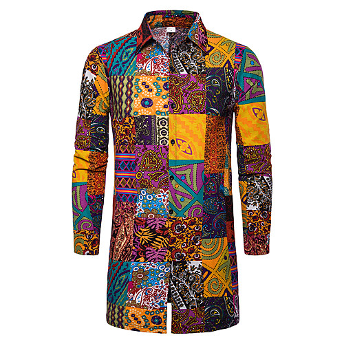 Men's Daily Basic Shirt - Geometric / Color Block Rainbow
Men's Daily Basic Shirt - Geometric / Color Block Rainbow