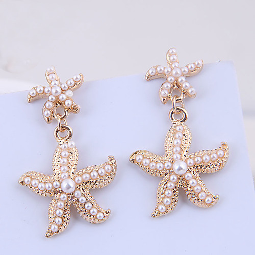 Women's Drop Earrings Earrings Classic Starfish Vintage European Fashion Cute Imitation Pearl Earrings Jewelry Gold For Party Anniversary Daily Holiday Work 1 Pair
Women's Drop Earrings Earrings Classic Starfish Vintage European Fashion Cute Imitation Pearl Earrings Jewelry Gold For Party Anniversary Daily Holiday Work 1 Pair
