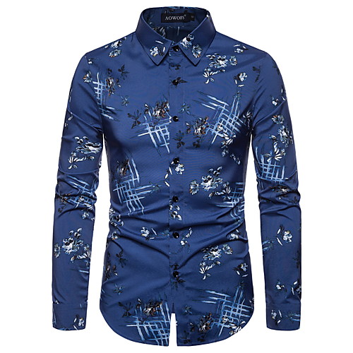 Men's Party Club Chinoiserie / Elegant Shirt - Floral / Graphic Blue & White, Print Blue
Men's Party Club Chinoiserie / Elegant Shirt - Floral / Graphic Blue & White, Print Blue