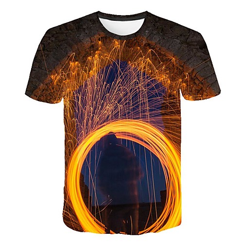 Men's Daily Sports Street chic / Exaggerated T-shirt - Color Block / 3D / Flame Print Rainbow
Men's Daily Sports Street chic / Exaggerated T-shirt - Color Block / 3D / Flame Print Rainbow