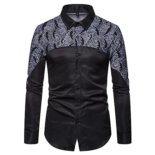 Men's Party Halloween Elegant / Rock Shirt - Geometric / Graphic Black & White, Print Black
Men's Party Halloween Elegant / Rock Shirt - Geometric / Graphic Black & White, Print Black