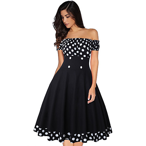 Vintage Inspired Hepburn Dress Women's Spandex Costume Black Vintage Cosplay
Vintage Inspired Hepburn Dress Women's Spandex Costume Black Vintage Cosplay