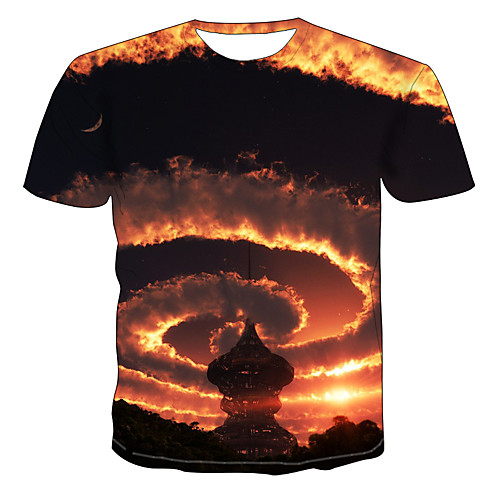 Men's Daily Going out Basic / Exaggerated T-shirt - Color Block / 3D / Flame Print Rainbow
Men's Daily Going out Basic / Exaggerated T-shirt - Color Block / 3D / Flame Print Rainbow