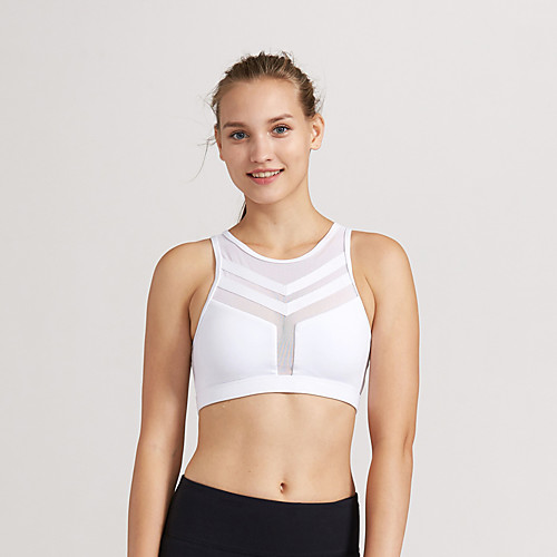 Women's Bra Top Patchwork Removable Pad Fashion White Black Mesh Yoga Running Fitness Bra Top Top Sport Activewear Breathable Quick Dry Comfortable Freedom Stretchy
Women's Bra Top Patchwork Removable Pad Fashion White Black Mesh Yoga Running Fitness Bra Top Top Sport Activewear Breathable Quick Dry Comfortable Freedom Stretchy