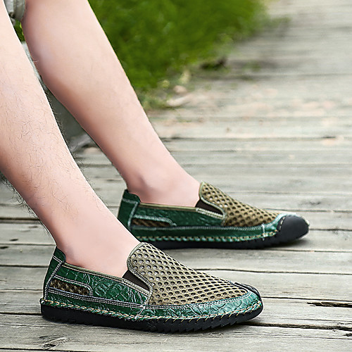 Men's Mesh Summer Casual Loafers & Slip-Ons Walking Shoes Breathable Light Brown / Army Green / Blue
Men's Mesh Summer Casual Loafers & Slip-Ons Walking Shoes Breathable Light Brown / Army Green / Blue