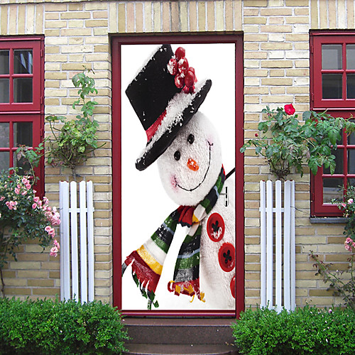 

новогоднее украшение Creative дверная паста декоративная настенная паста - плоская настенная новогодняя игрушка (размер 38,5 200 см 2 штуки)