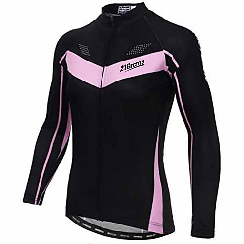 21Grams Women's Long Sleeve Cycling Jersey Black Bike Jersey Top Mountain Bike MTB Road Bike Cycling Thermal / Warm UV Resistant Breathable Sports Winter 100% Polyester Clothing Apparel / Stretchy
21Grams Women's Long Sleeve Cycling Jersey Black Bike Jersey Top Mountain Bike MTB Road Bike Cycling Thermal / Warm UV Resistant Breathable Sports Winter 100% Polyester Clothing Apparel / Stretchy