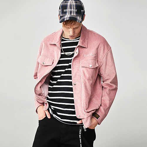 Men's Corduroy Jacket Front Zipper Solid Colored Black Pink Gray Corduroy Running Fitness Jacket Hoodie Top Long Sleeve Sport Activewear Breathable Soft Stretchy / Winter
Men's Corduroy Jacket Front Zipper Solid Colored Black Pink Gray Corduroy Running Fitness Jacket Hoodie Top Long Sleeve Sport Activewear Breathable Soft Stretchy / Winter