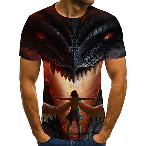 Men's Daily Going out Basic / Street chic T-shirt - 3D / Graphic / Cartoon Patchwork / Print Black
Men's Daily Going out Basic / Street chic T-shirt - 3D / Graphic / Cartoon Patchwork / Print Black