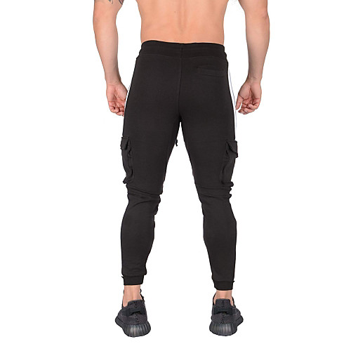 

Men's Sporty wfh Sweatpants Pants - Solid Colored Black & White, Patchwork Black Wine Light gray US32 / UK32 / EU40 US34 / UK34 / EU42 US36 / UK36 / EU44
