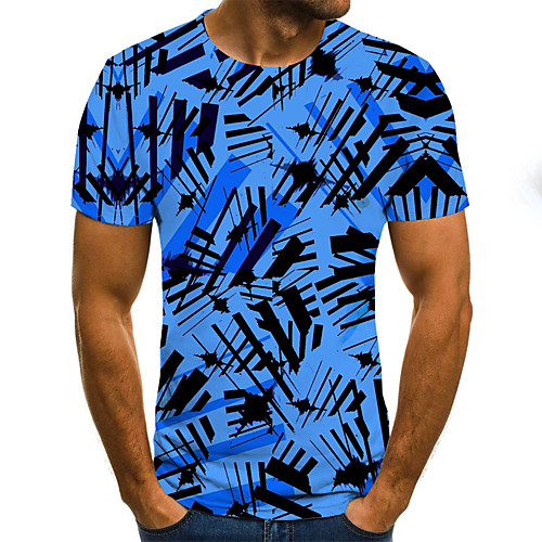 Men's Daily Going out Street chic / Exaggerated T-shirt - 3D / Graphic / Letter Pleated / Print Blue
Men's Daily Going out Street chic / Exaggerated T-shirt - 3D / Graphic / Letter Pleated / Print Blue