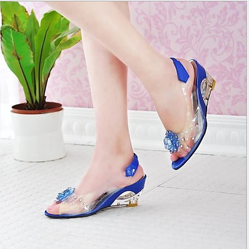 Women's Sandals Clear / Transparent / PVC Flat Heel Peep Toe Patent Leather Summer Yellow / Blue / White
Women's Sandals Clear / Transparent / PVC Flat Heel Peep Toe Patent Leather Summer Yellow / Blue / White