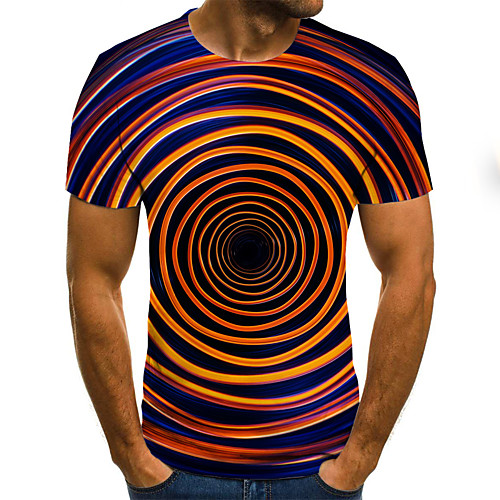 Men's Daily Sports Basic / Exaggerated T-shirt - Color Block / 3D Black & White, Print Rainbow
Men's Daily Sports Basic / Exaggerated T-shirt - Color Block / 3D Black & White, Print Rainbow